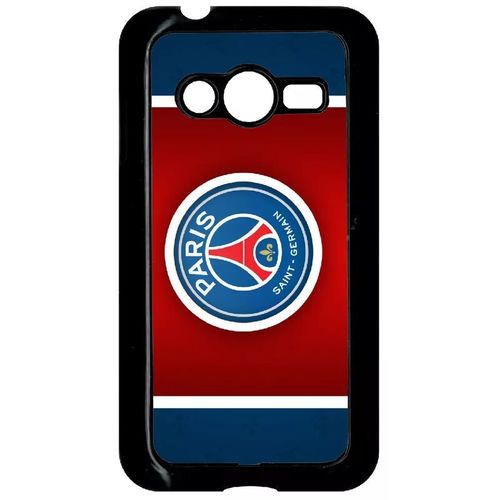 Coque Pour Smartphone - Club Psg Paris Saint Germain Bleu Blanc Rouge - Compatible Avec Samsung Galaxy Ace 4 Lte G313 - Plastique - Bord Noir