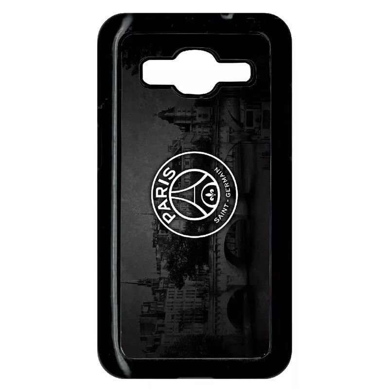 Coque Pour Smartphone - Club Psg Paris Saint Germain Vintage - Compatible Avec Samsung Galaxy Core Prime - Plastique - Bord Noir