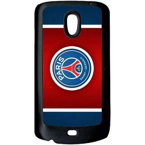 Coque Pour Smartphone - Club Psg Paris Saint Germain Bleu Blanc Rouge - Compatible Avec Samsung Galaxy Nexus I9250 - Plastique - Bord Noir