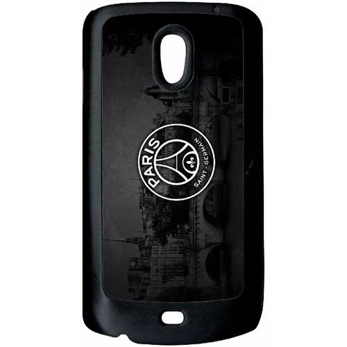 Coque Pour Smartphone - Club Psg Paris Saint Germain Vintage - Compatible Avec Samsung Galaxy Nexus I9250 - Plastique - Bord Noir