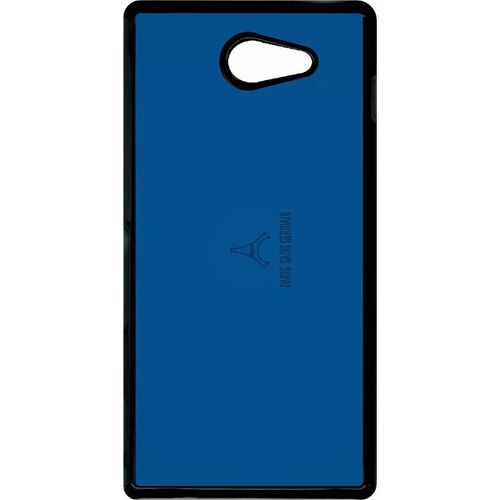 Coque Pour Smartphone - Club Psg Paris Saint Germain Sombre - Compatible Avec Sony Xperia M2 - Plastique - Bord Noir