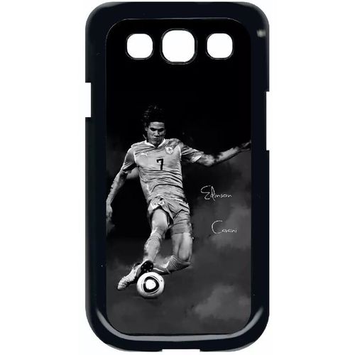Coque Pour Smartphone - Fc Psg Cavani - Compatible Avec Samsung I9305 Galaxy S Iii - Plastique - Bord Noir