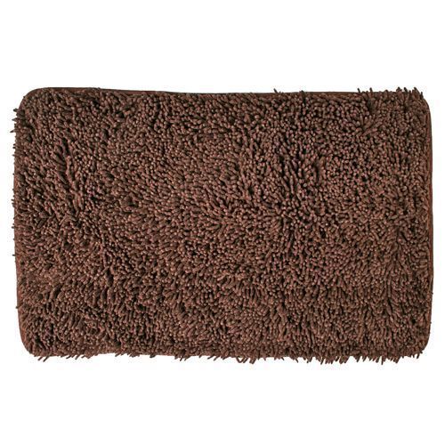 Instant D'o - Tapis De Salle De Bain Chenille Design Deco - Coton - 50 X 80 Cm - Chocolat