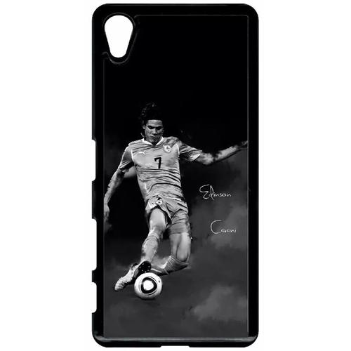 Coque Pour Smartphone - Fc Psg Cavani - Compatible Avec Sony Xperia X - Plastique - Bord Noir