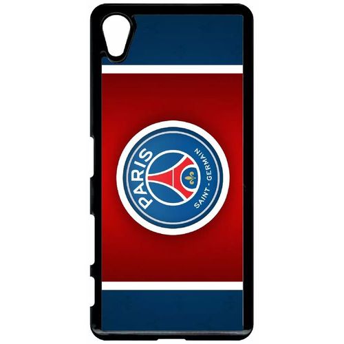 Coque Pour Smartphone - Club Psg Paris Saint Germain Bleu Blanc Rouge - Compatible Avec Sony Xperia X - Plastique - Bord Noir