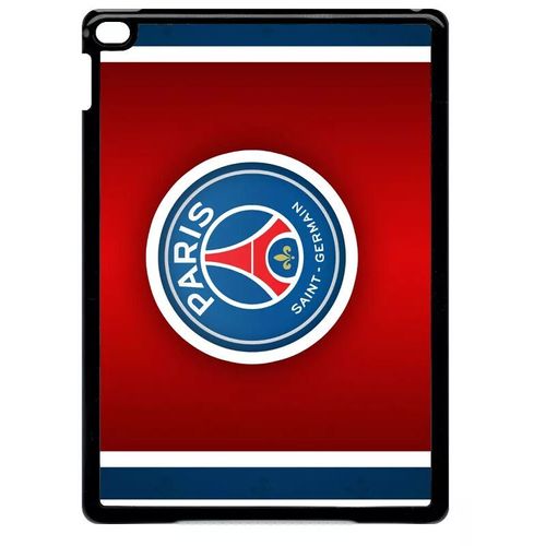 Coque Pour Smartphone - Club Psg Paris Saint Germain Bleu Blanc Rouge - Compatible Avec Apple Ipad Air 2 - Plastique - Bord Noir
