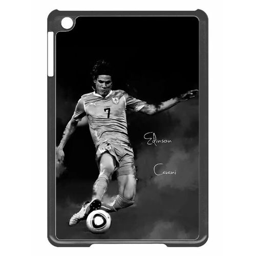 Coque Pour Smartphone - Fc Psg Cavani - Compatible Avec Apple Ipad Mini - Plastique - Bord Noir
