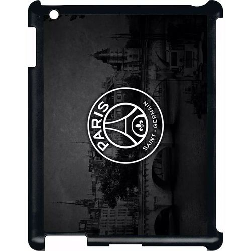 Coque Pour Smartphone - Club Psg Paris Saint Germain Vintage - Compatible Avec Apple Ipad 3 - Plastique - Bord Noir