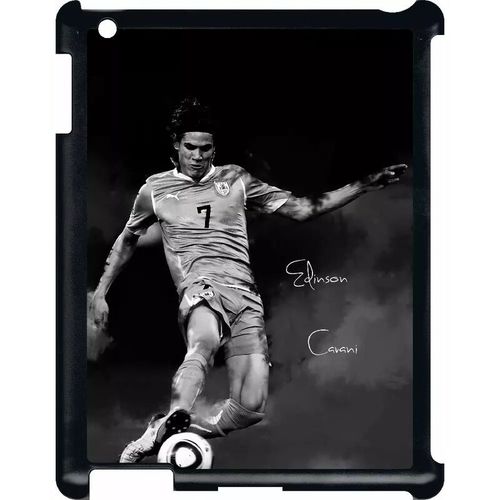 Coque Pour Smartphone - Fc Psg Cavani - Compatible Avec Apple Ipad 3 - Plastique - Bord Noir