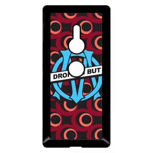 Coque Pour Smartphone - Blason Club Fc Olympique De Marseilles - Compatible Avec Sony Xperia Xz2 - Plastique - Bord Noir