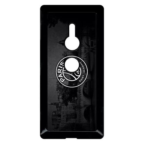 Coque Pour Smartphone - Club Psg Paris Saint Germain Vintage - Compatible Avec Sony Xperia Xz2 - Plastique - Bord Noir