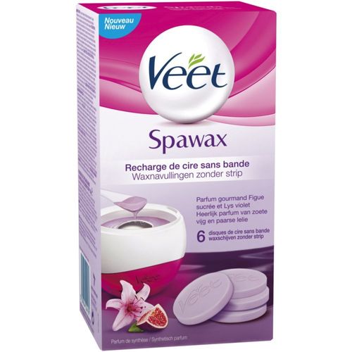 Veet Spawax Recharge De Cire Sans Bande Veet Pour Appareil Chauffe-Cire (Pack De 6) 