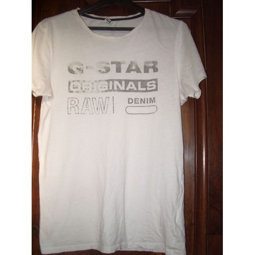 Tee-Shirtg-Star Taille S Blanc