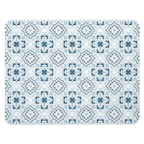 Paris Prix - Tapis De Bain À Motifs "Atlanta" 35x45cm Bleu