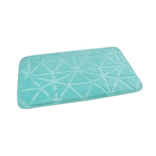 Paris Prix - Tapis De Bain Microfibre "Origami" 45x75cm Vert Menthe