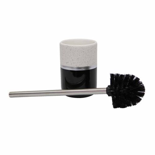 Paris Prix - Brosse Wc Design "Skyline" 38cm Noir