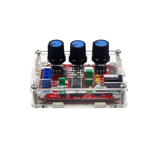 Générateur de Signal de Fonction XR2206,1Hz -1MHz,Kit de Bricolage,Sortie Sinusoïdale/Triangle/Carrée,Amplitude Morte Réglable