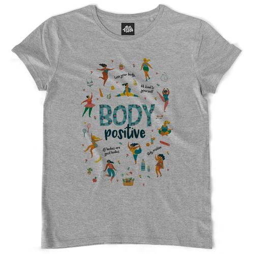 Teetown - T Shirt Femme - Body Positive - Love Motivation Acceptation Bopo Motivé Corps - 100% Coton Bio