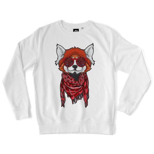 Teetown - Sweat Unisexe - Hipster Corgi - Animal Furry Renard Hype Fashion Fennec - Coton Bio