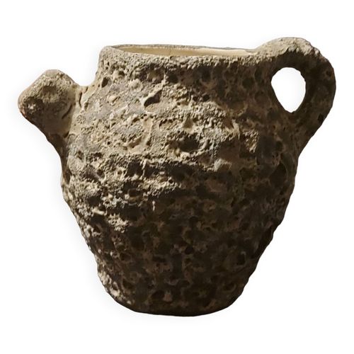 Vase chevrette fat lava des annes 70 multicolore