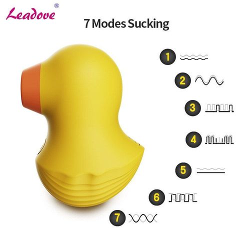 Jouet Sexuel En Forme De Canard Pour Femme, Vibrateur Puissant, Succion Du Clitoris, Stimulation Du Mamelon, Du Vagin, Pompe À Chatte, Td0249