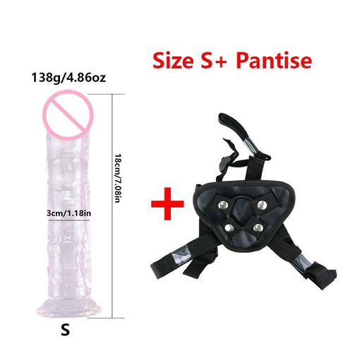 Godemiché Réaliste À Sangle Réglable Xxl, Plug Anal, Stimulateur De Vagin Et De Clitoris Pour Pénis, Jouets Sexuels Pour Hommes Et Femmes, Boutique De Sexe Pour Adultes