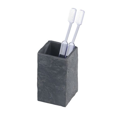 Gobelet De Salle De Bain Design Ardoise Slate - Gris Anthracite