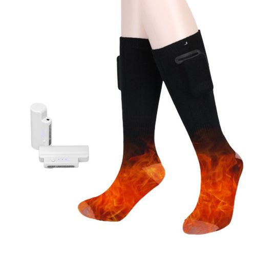 Chaussettes Chauffantes À Batterie 2200 Mah Le Noir