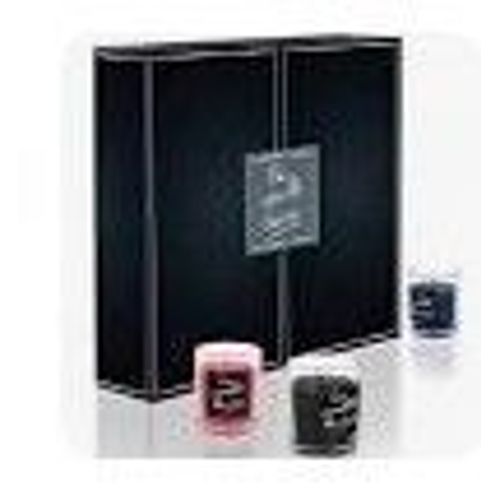 Bo5375 Bougies Parfumées For Candle Lovers Coffret De 12 Senteurs Assorties Pots Transparents Bleu Rose Et Gris