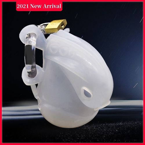 Cage De Chasteté En Silicone Pour Homme, Dispositif De Retenue Totale, Ceinture Anti-Coupure, Anneau De Pénis, Jouets Sexuels Pour Adultes