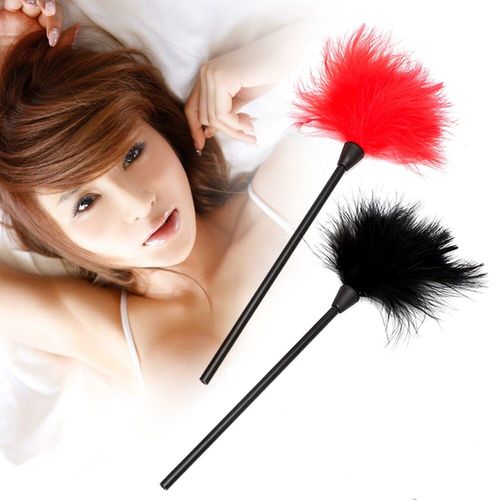 Jouets Sexuels Pour Couple, Fouet À Fessée Noir, Esclave De Bondage Sm 24cm, Plumes De Flirt, Jouets Érotiques Pour Adultes