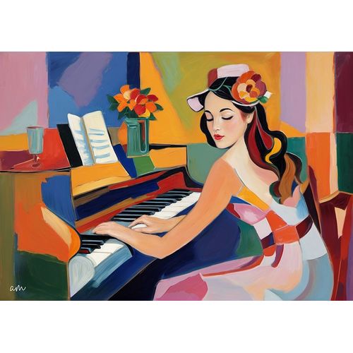 Tableau – Création Originale Style Fauviste - Pianiste