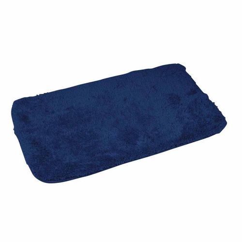 Paris Prix - Tapis De Bain "Softness" 50x80cm Bleu Indigo