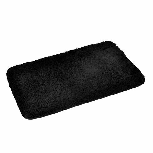 Paris Prix - Tapis De Bain "Softness" 50x80cm Noir