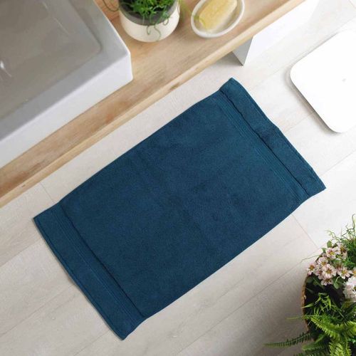 Paris Prix - Tapis De Bain "Colors" 50x85cm Bleu Nuit