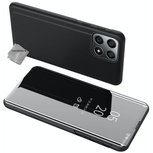 Housse Pour Huawei Honor X8 - Etui Coque Portefeuille Clear View + Film Ecran - Noir