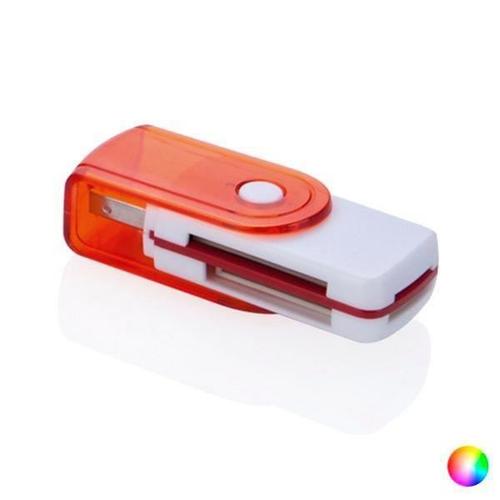 Lecteur-cartes bicolore M2, MS Duo, Micro SD, SD Couleur - Rouge