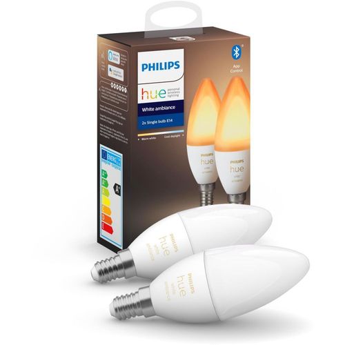 Ampoule Connectée Philips Hue Pack X2 E14 White & Ambiance