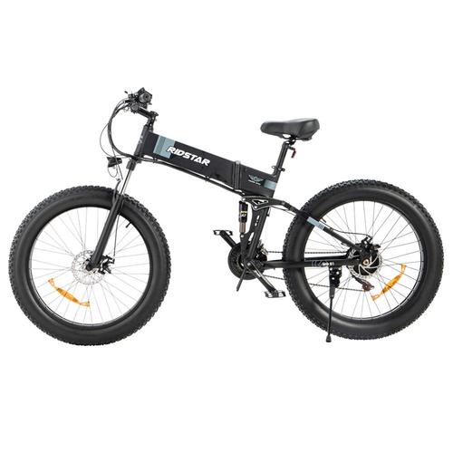 Ridstar H26 Vélo Électrique Pliable, Moteur 1000 W, Batterie 48 V 15 Ah, Pneus Larges 26 X 4,0 Pouces, Vitesse Maximale 45 Km/H, Autonomie 90 Km, Frein À Disque Mécanique