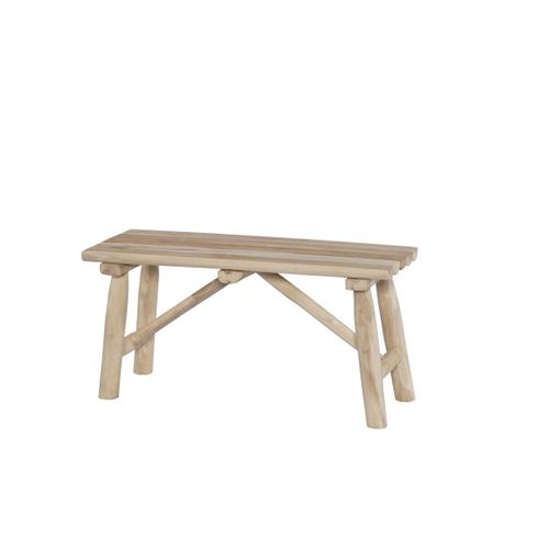 Banc En Bois De Teck - Coloris : Naturel - Tambua