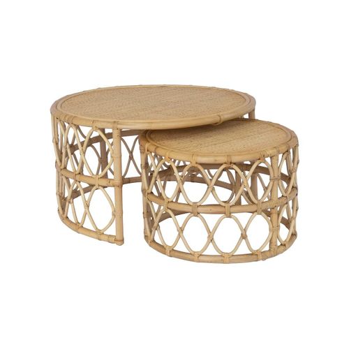 Tables Basses Gigognes - Rotin - Coloris : Naturel - Ronita