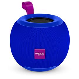 Parle en français Compatible Bluetooth et Carte Micro SD Enceinte pour Enfant Batterie Rechargeable Muzikami Blue Happy 