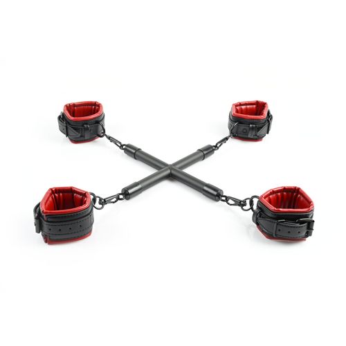 Croix D'entrave Saffron Hog Tie & Cuff Set Rouge - Sportsheets - Rouge