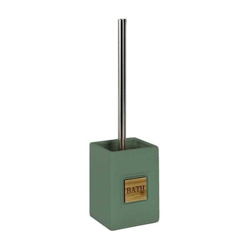 Paris Prix - Brosse Wc Vintage "Cerawood" 36cm Kaki