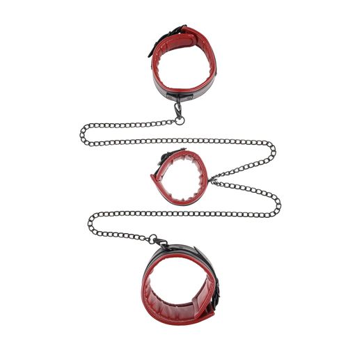 Chaines Et Attaches Saffron Chained & Tamed Rouge - Sportsheets - Rouge