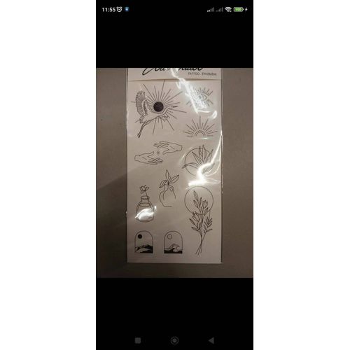 Lot De Tatouage Temporaire Noir Pour Femme