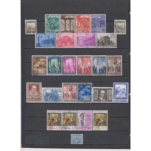27 Timbres Vatican Obliteres De 1929 À 1964 Cote : 37,20 €