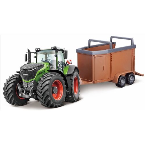 New Holland Tracteur Avec Remorque - À Friction 1/43 Burago-Burago