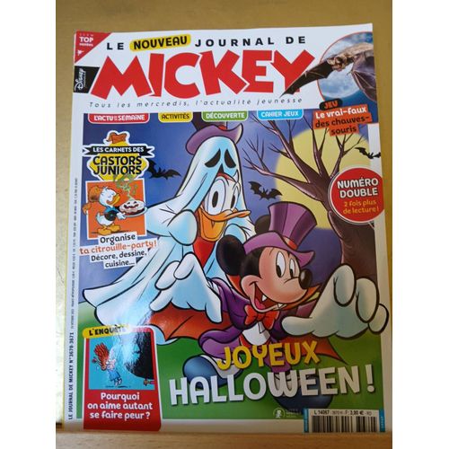 Le Nouveau Journal De Mickey N°3670 19/10/2022 Joyeux Halloween