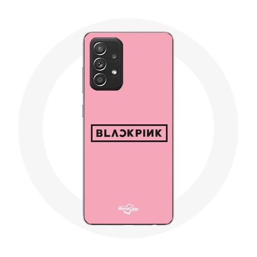 Coque Pour Samsung Galaxy A52 Blackpink Groupe De K-Pop Logo Fond Rose